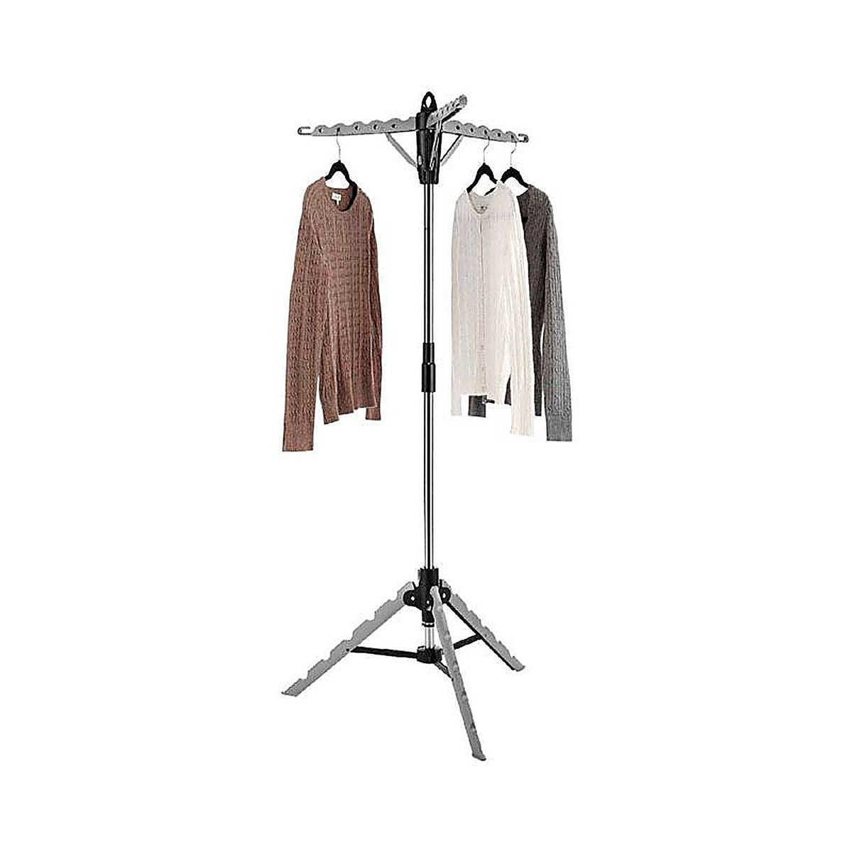 Whitmor - 6036-3870 - 64.5 in. H X 28 in. W X 28 in. D Stainless Steel Tripod Collapsible Clothes Drying Rack