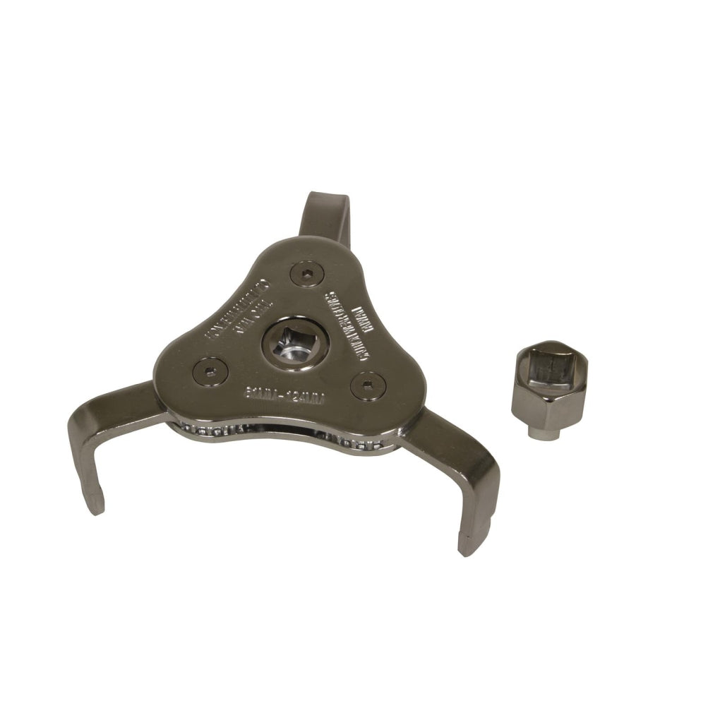 Lisle - 63830 - 61-124MM 3 Jaw Filter Wrench with Adapter