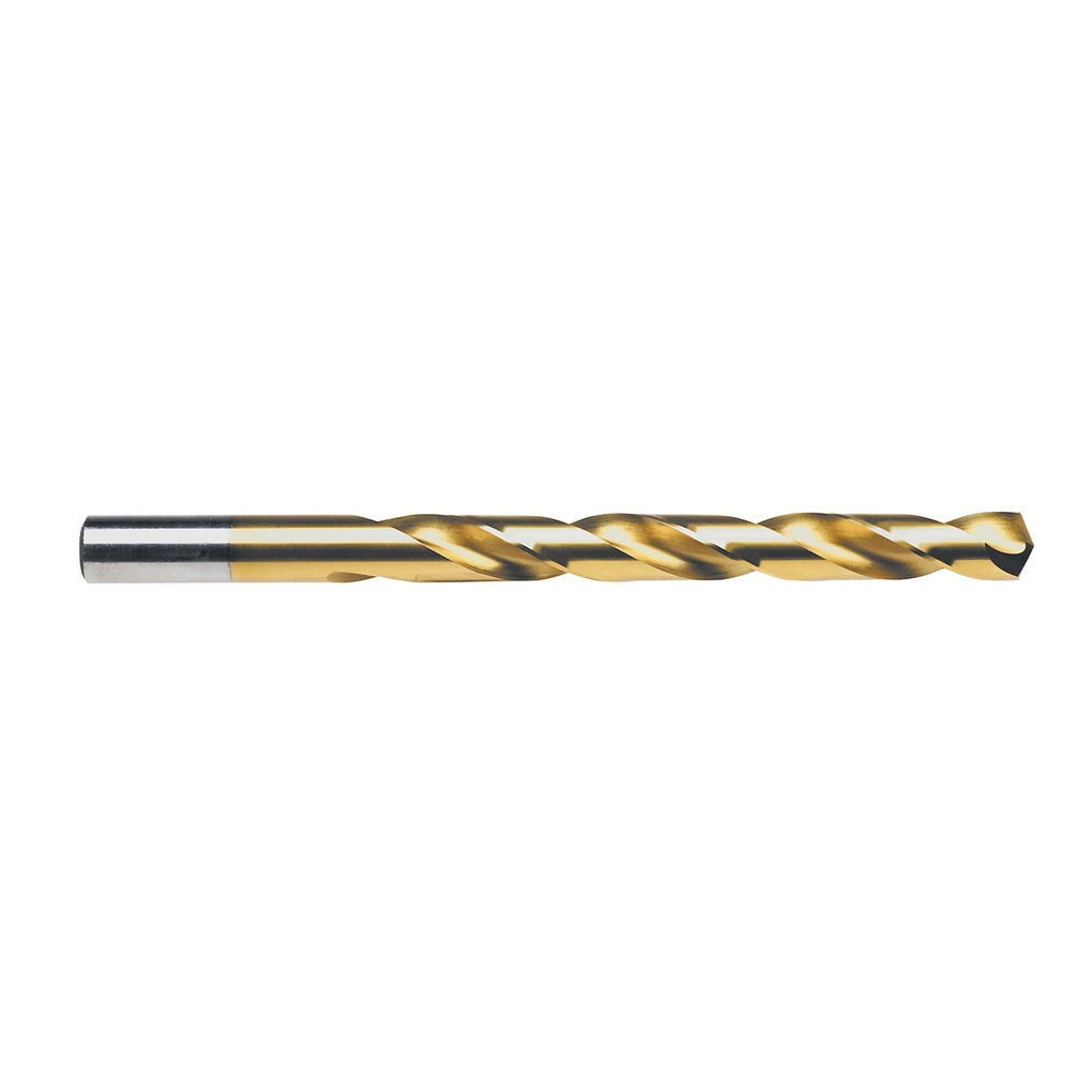 IRWIN - 63916 - 1/4 in Titanium Nitride Coated High Speed Steel Fractional Straight Shank Jobber Length Drill Bit