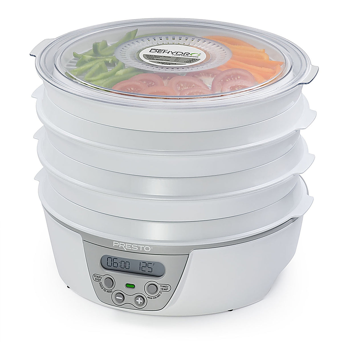 Presto - 06301 - Semi-Gloss White 12 qt Food Dehydrator
