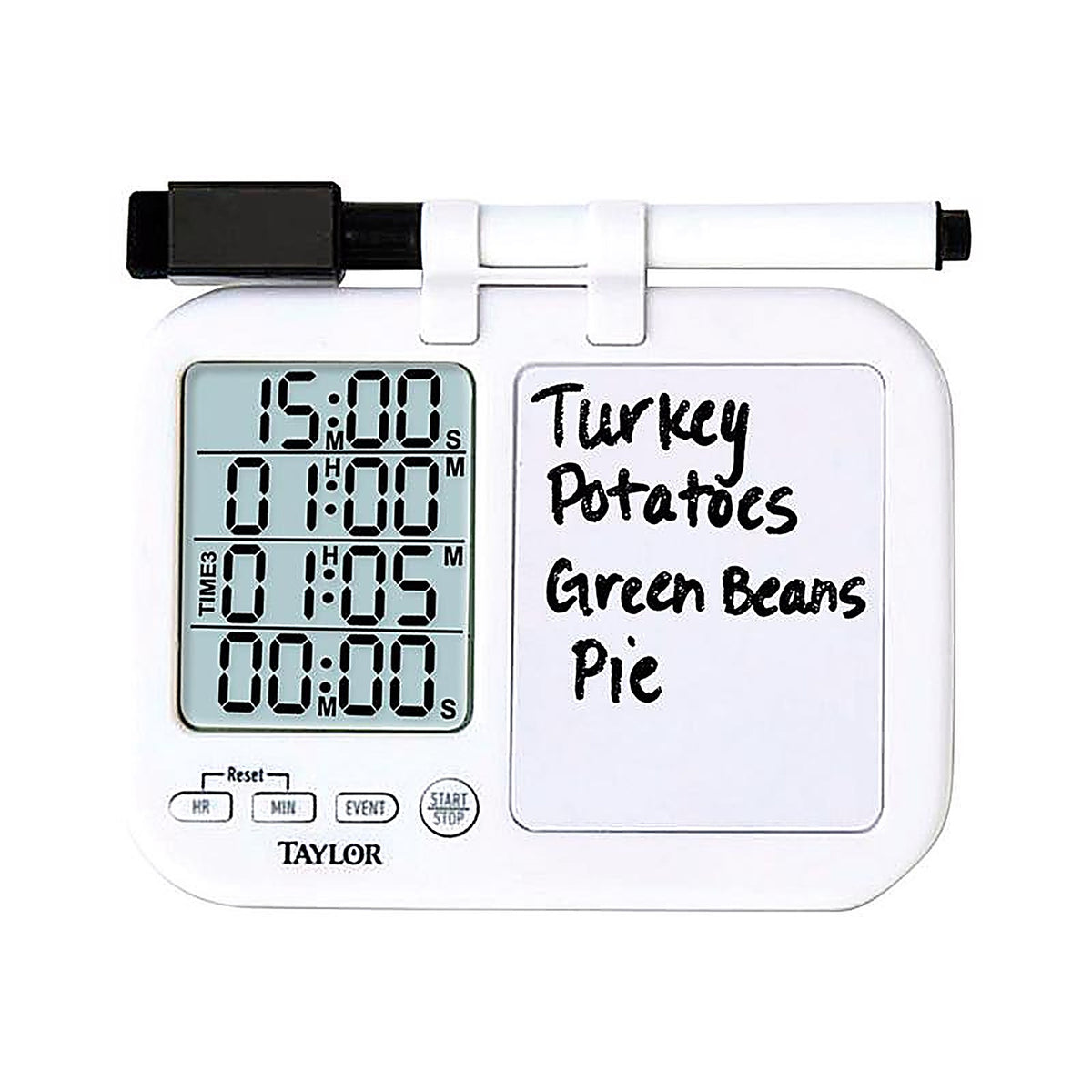 Taylor - 5849 - Digital Plastic Timer with Whiteboard