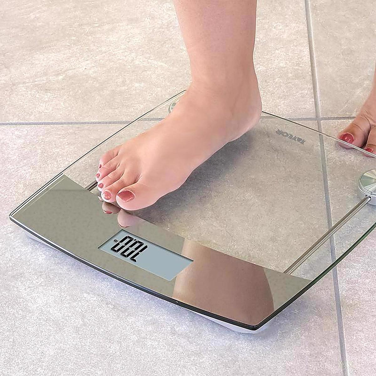Taylor - 75244192 - 440 lb. Digital Bathroom Scale Gray