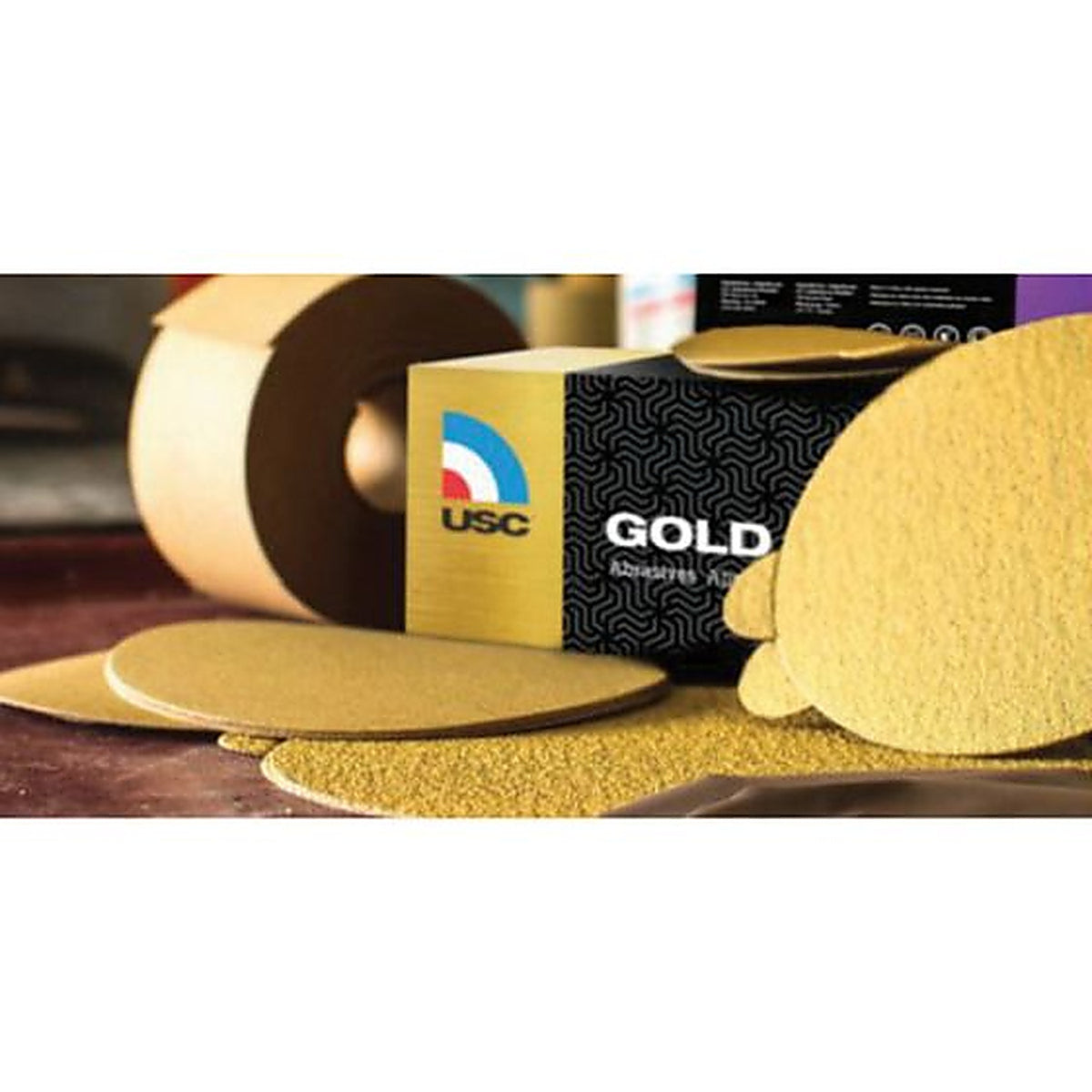 USC Abrasives - 660013 - Usc Gold Pro Sanding Disc, 3 Inch Diameter, P3000 Grit, Paper Backing, Wet/Dry, Hook and Loop Attachment