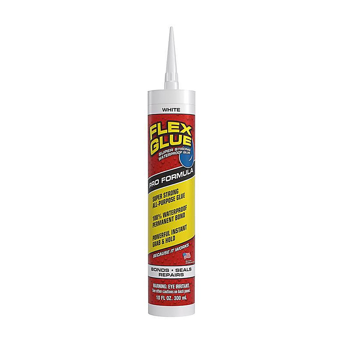 Flex Seal - GFSTANR10 - FLEX GLUE White Rubberized Waterproof Adhesive 10 oz