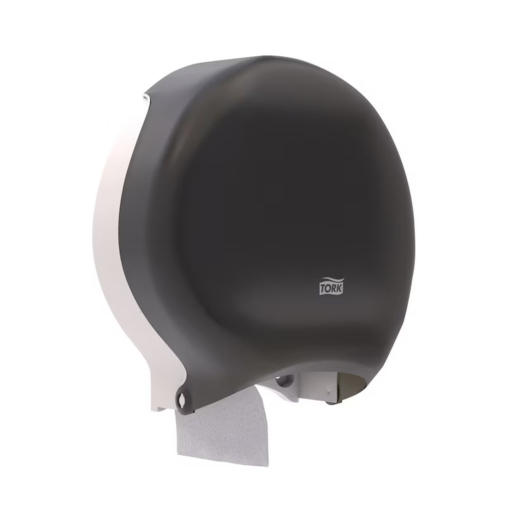 Tork - 66TR - Bath Tissue Jumbo Roll Dispenser, 9 inch Single, Smoke