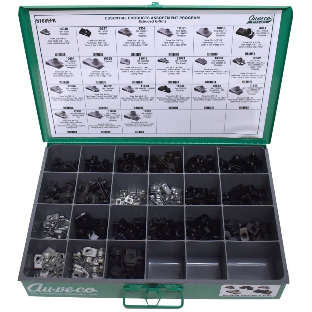 Auveco - 6708EPA - EPA Extruded U-Nuts Assortment