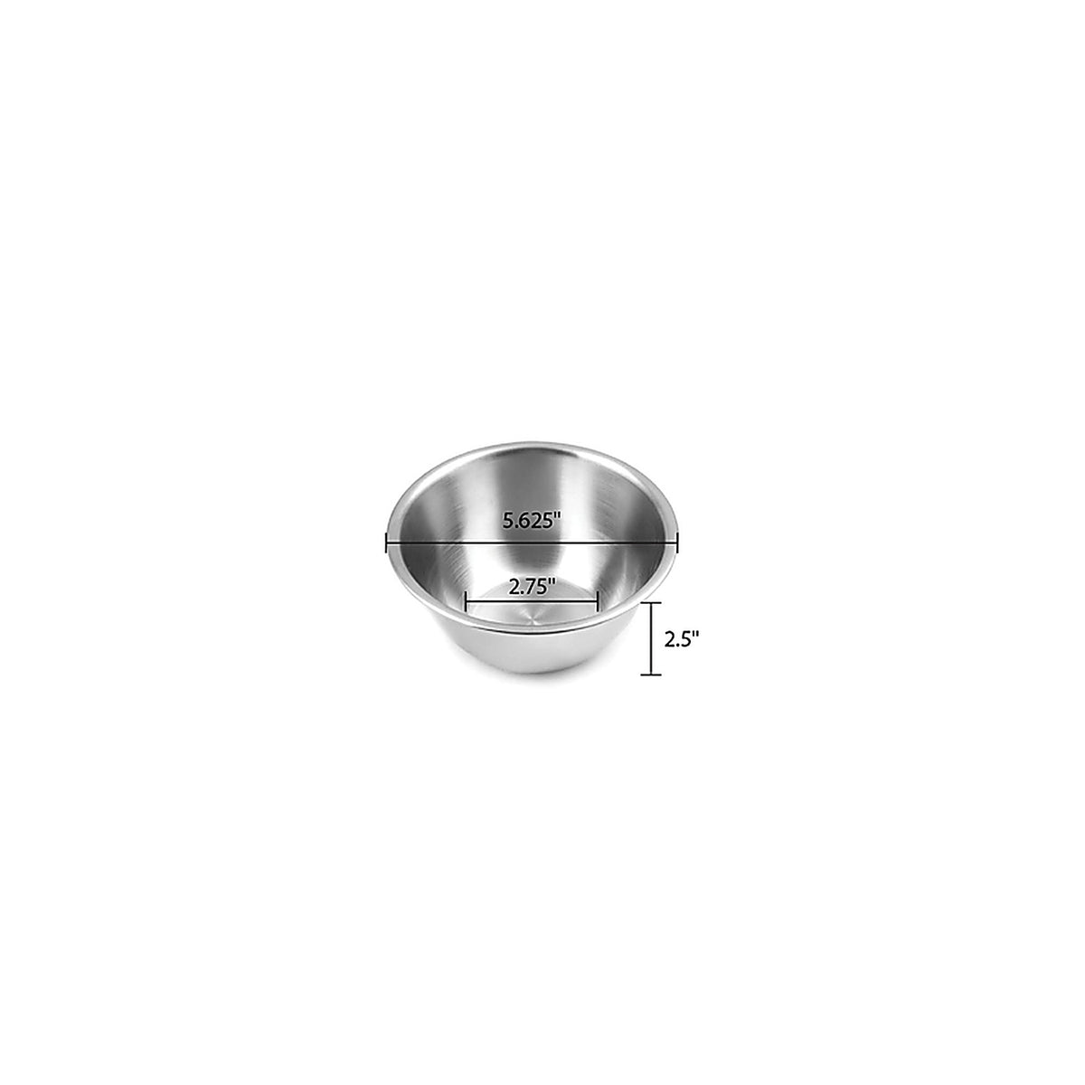 Fox Run - 7325 - 1/2 qt. Stainless Steel Silver Mixing Bowl 1/pc.