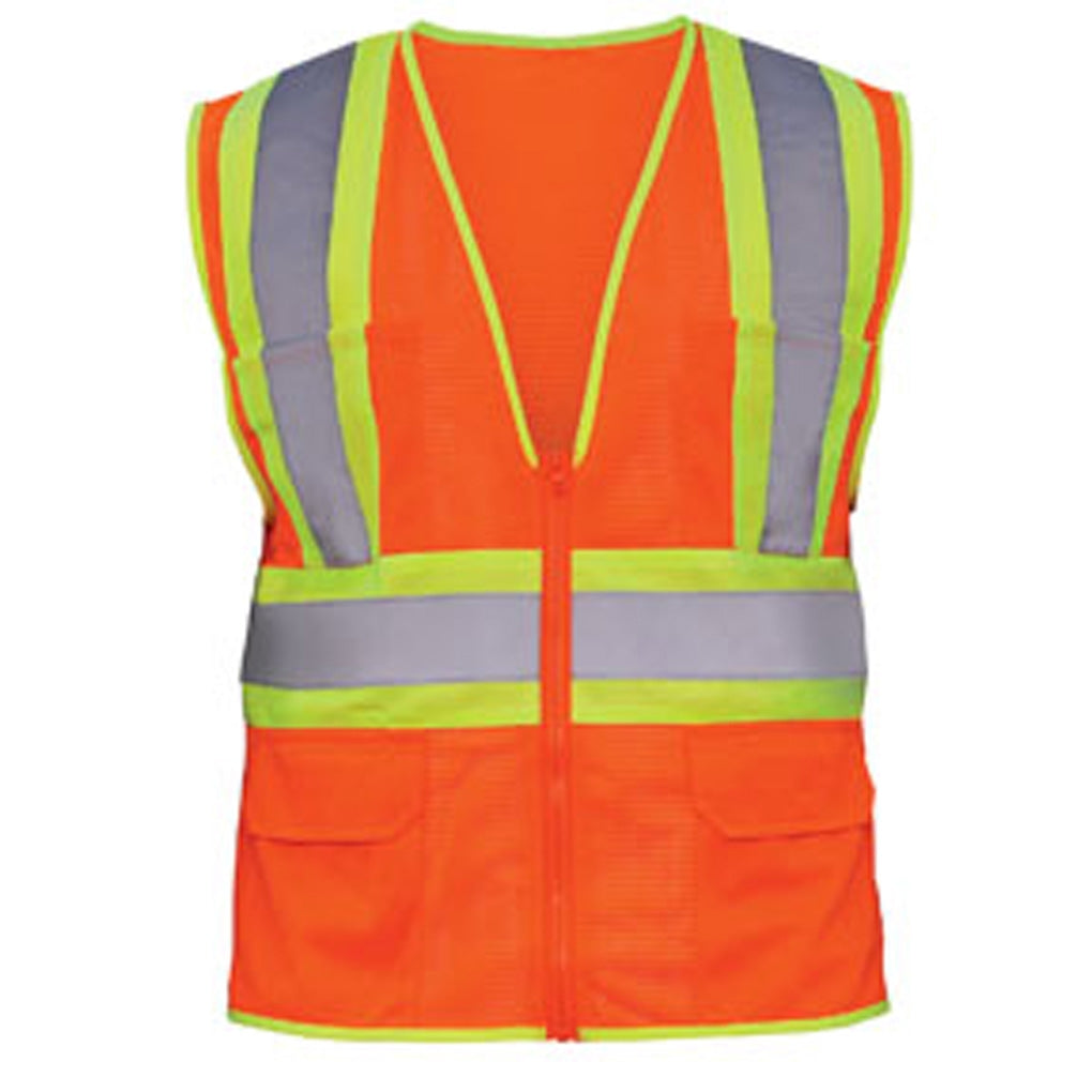 SAS - 692-2111 - Class 2 Flame Retardant 2-Tone Vest (Orange) - 2XL
