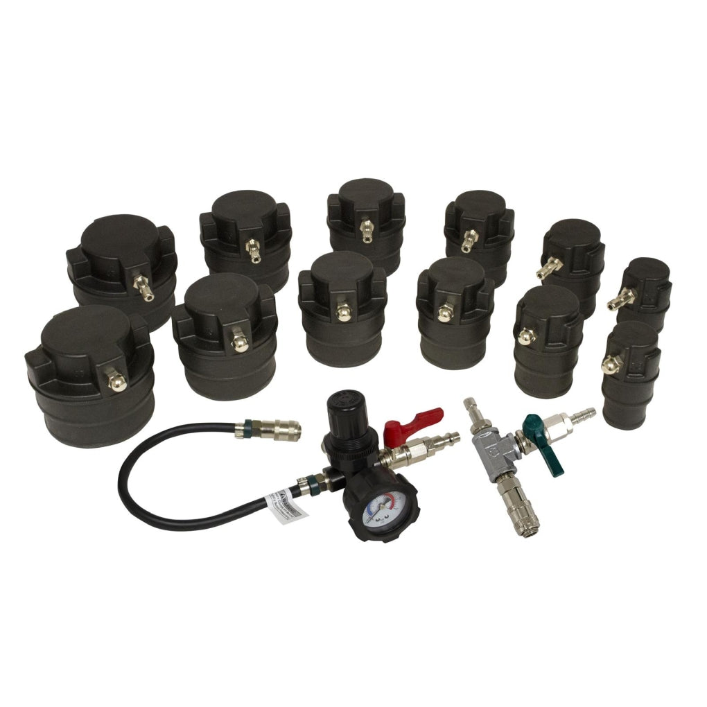 Lisle - 69910 - 14 Pc. Turbo Air System Test Kit with Smoke Adapter