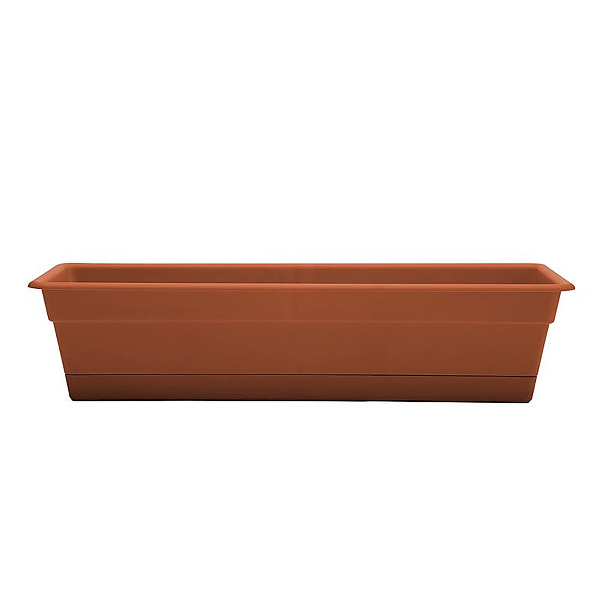 Bloem - DCBT24-46 - 5.75 in. H x 24 in. W x 7.5 in. D Plastic Window Box Terracotta