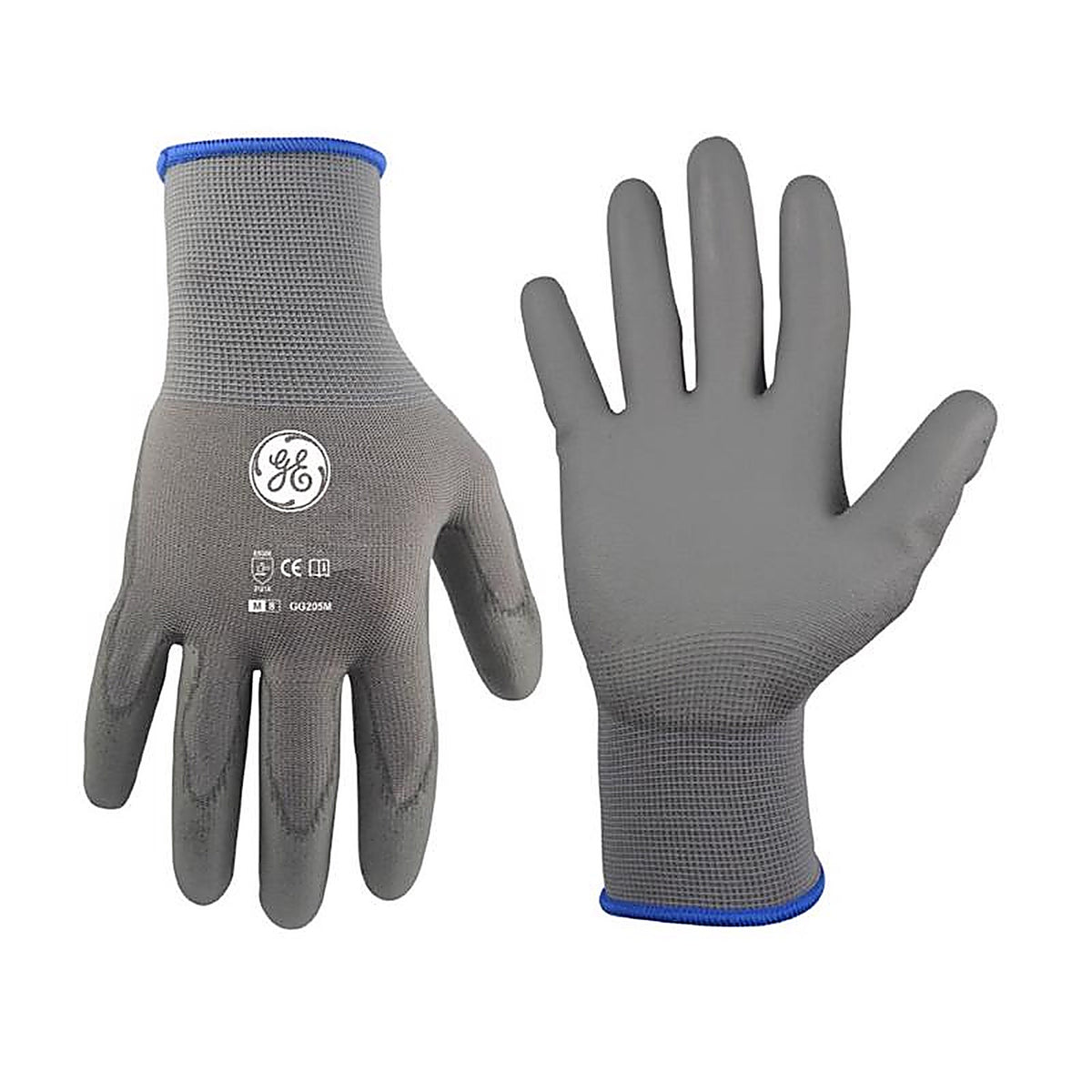 GE - GG205MC - Unisex Dipped Gloves Gray M 1 pair