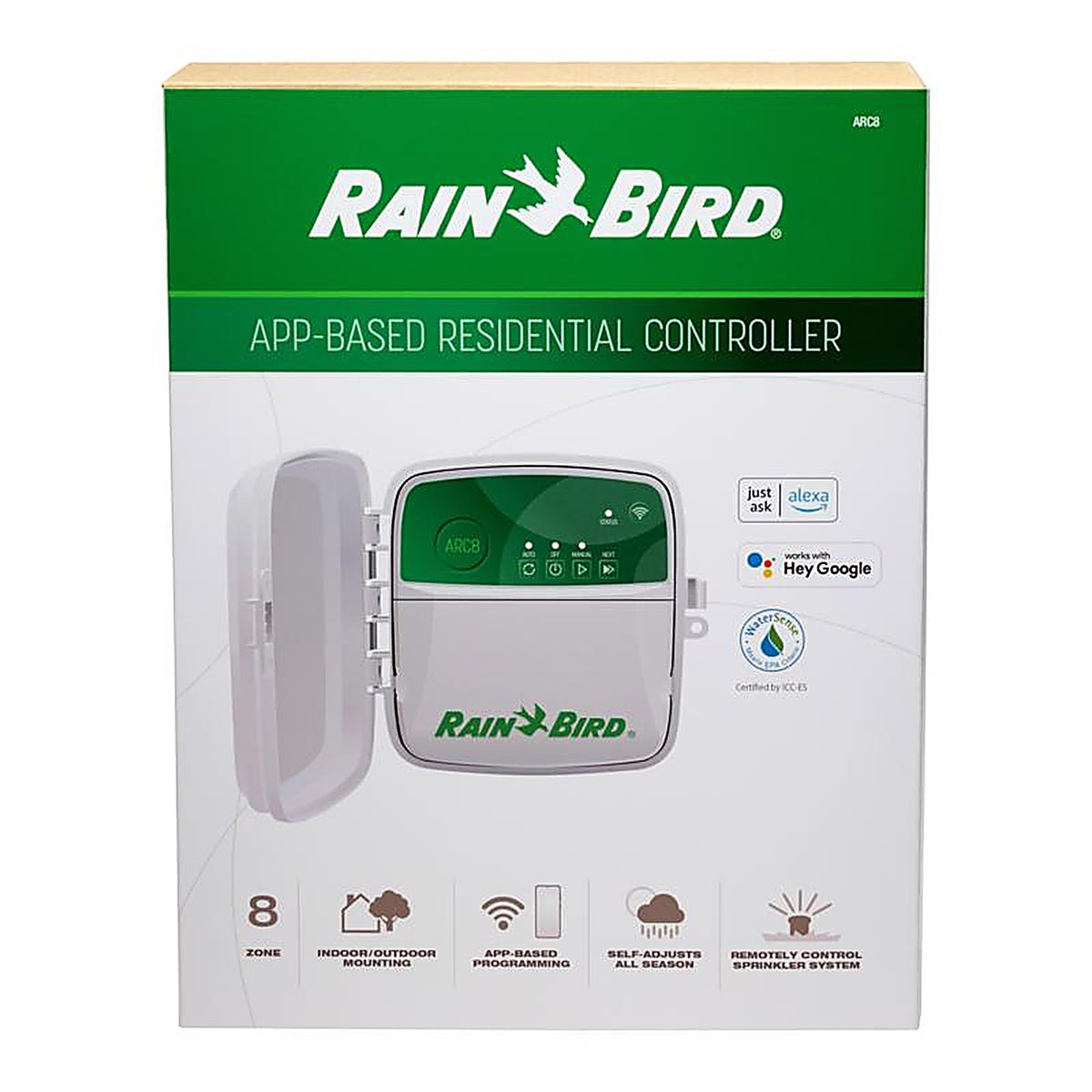 Rain Bird Programmable 8 Zone Residential Controller - ARC8 -
