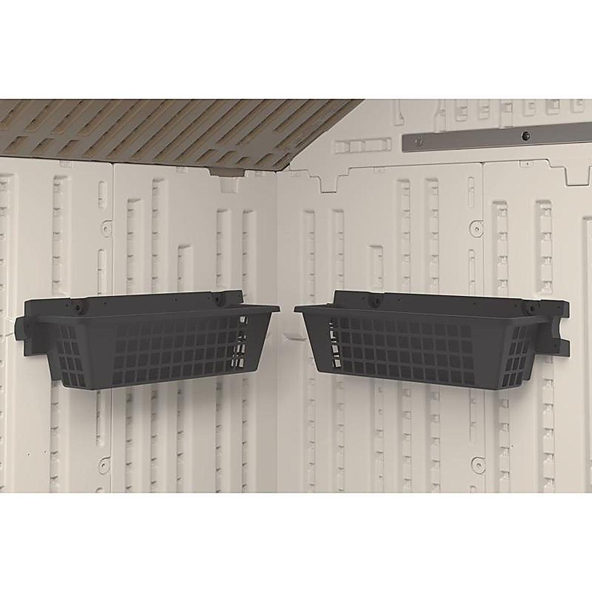 Suncast - BMSBSKT2PK - 7 in. H X 25 in. W X 7.25 in. D Plastic Shed Basket