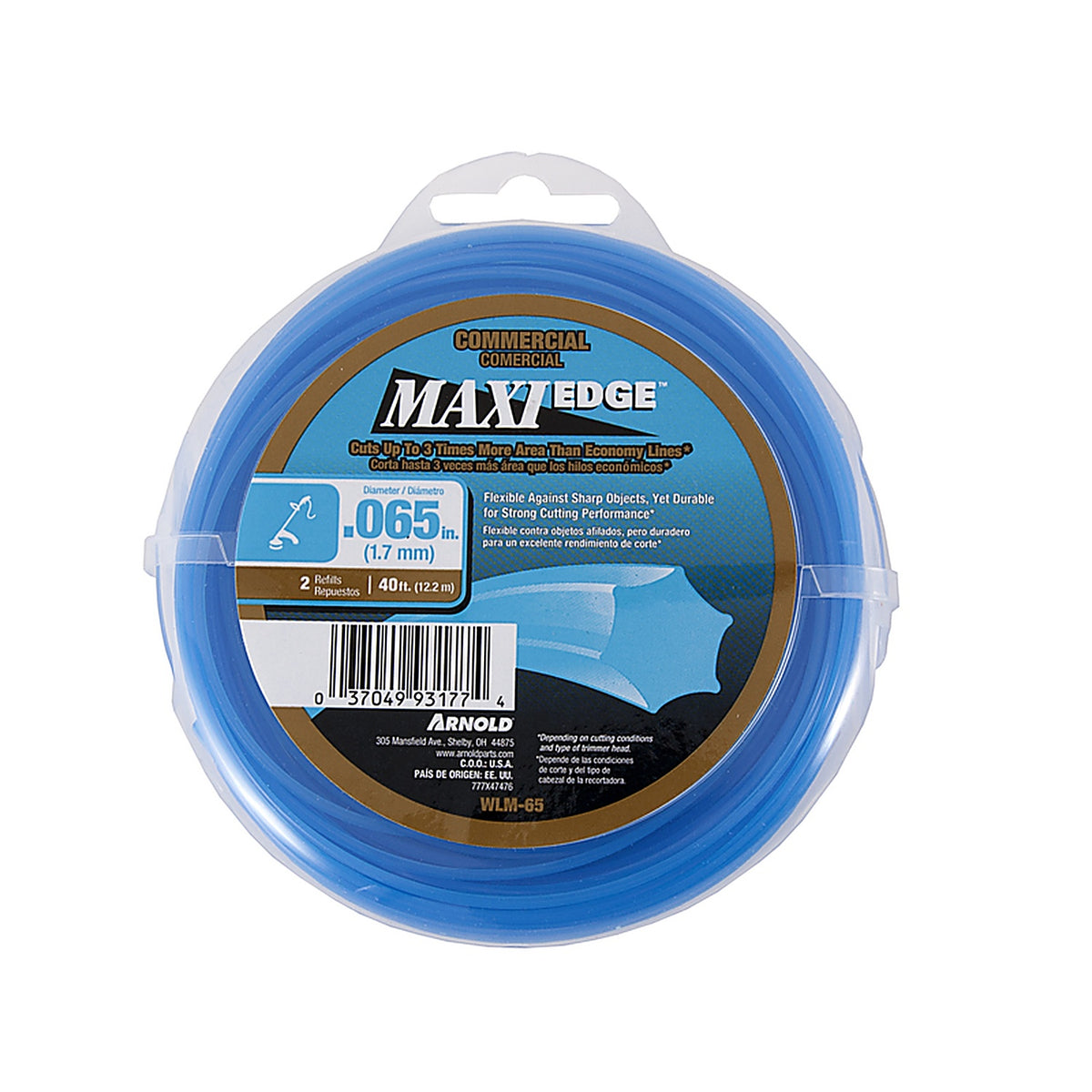 Arnold - WLM-65 - Maxi Edge Commercial Grade .065 in. D X 40 ft. L Trimmer Line