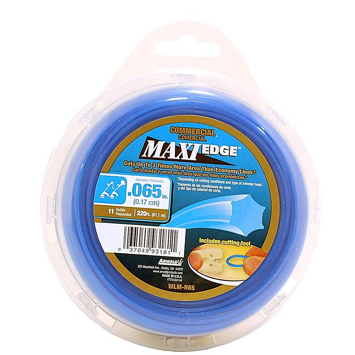 Arnold - WLM-H65 - Maxi Edge Commercial Grade .065 in. D X 220 ft. L Trimmer Line
