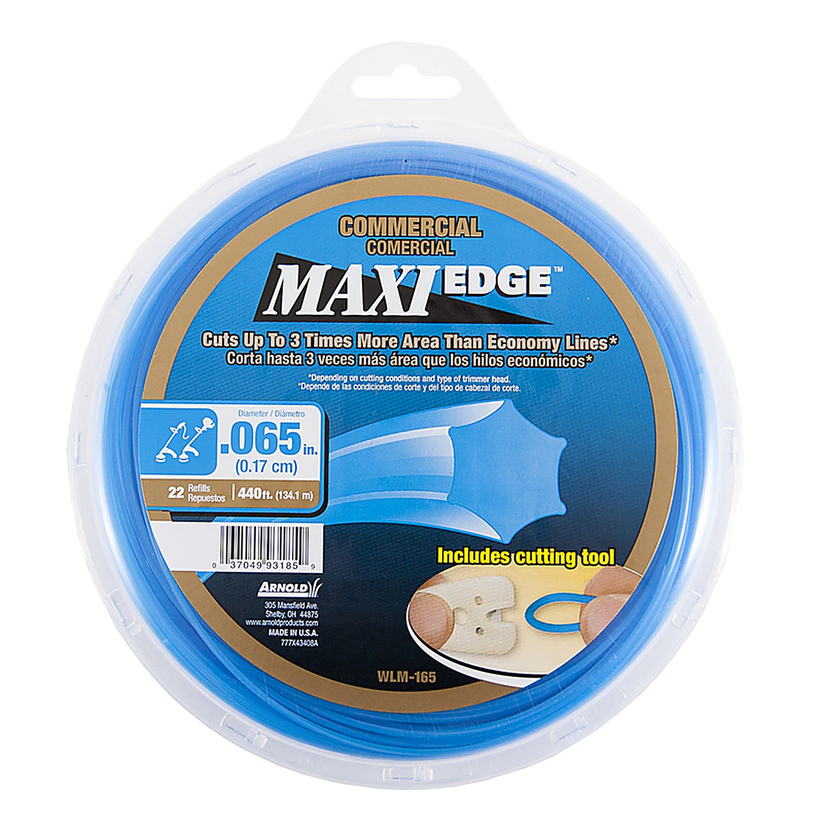 Arnold - WLM-165 - Maxi Edge Commercial Grade .065 in. D X 440 ft. L Trimmer Line