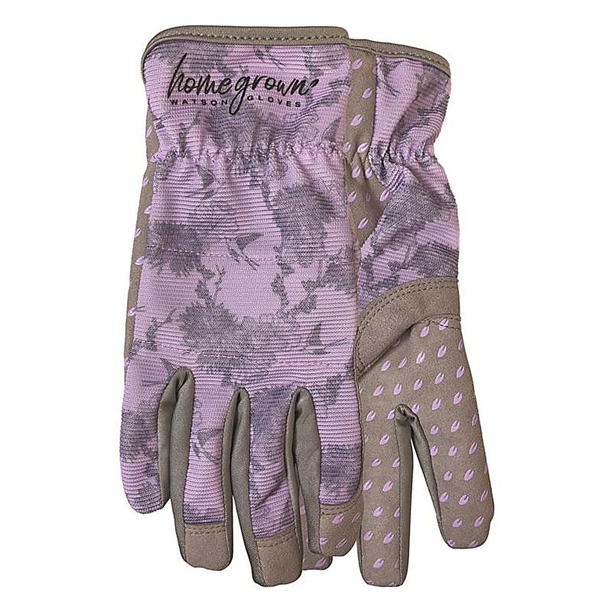 Watson Gloves - 204-L - Home Grown L Spandex Sparrow Purple/Grey Gardening Gloves