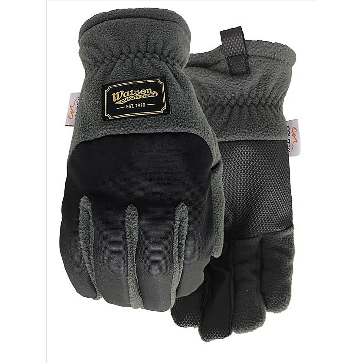 Watson Gloves - 9381-X - XL Polyester Fleece Navidad Grey/Black Cold Weather Gloves