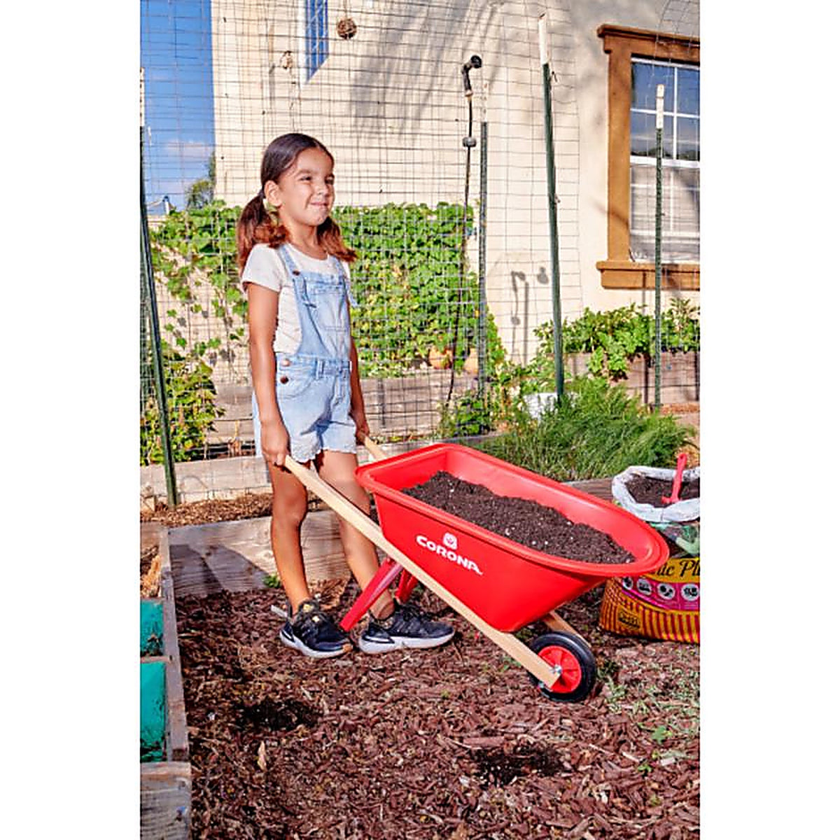 Corona - KD 1002 - Children's Poly Wheelbarrow 1.25 cu ft