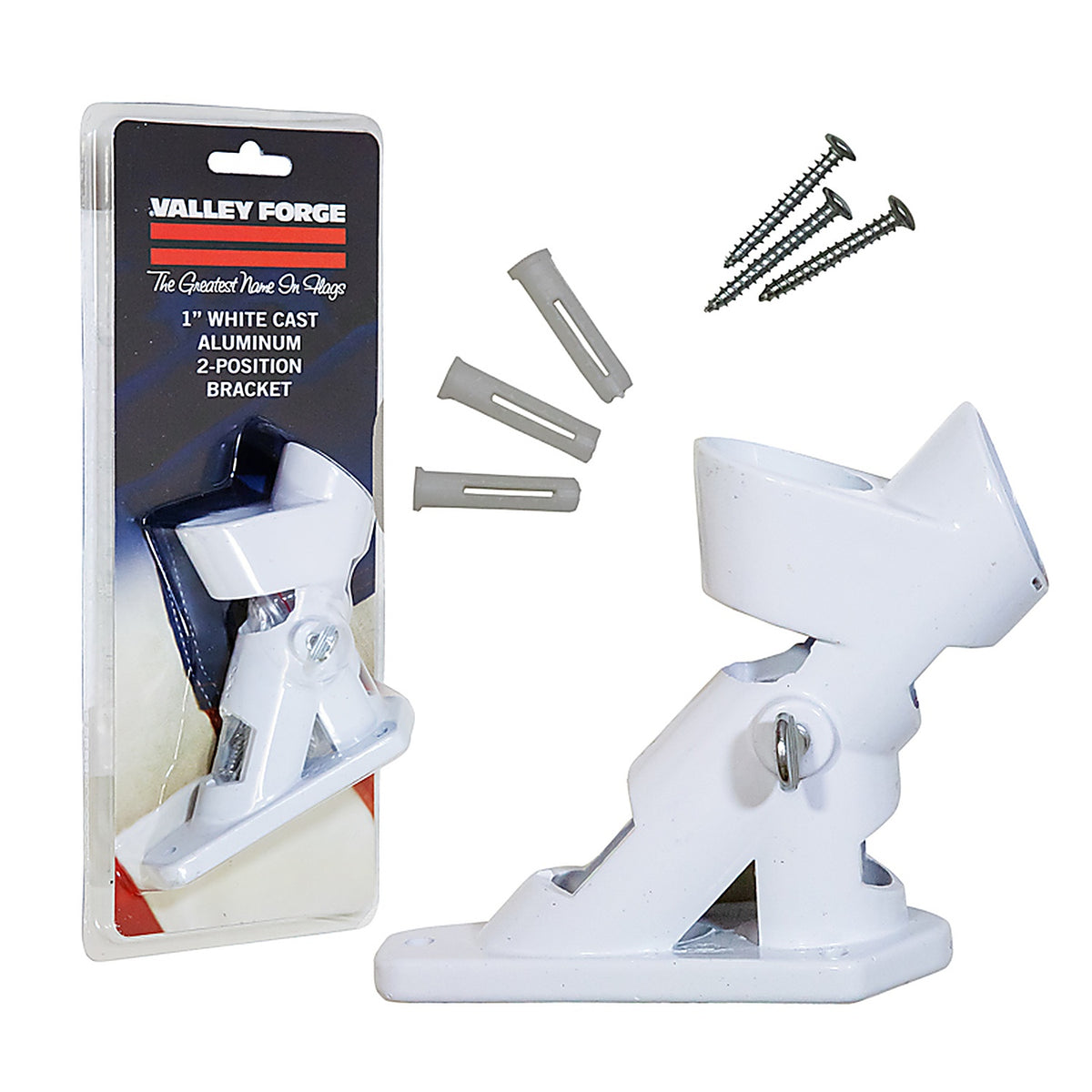 Valley Forge - 60752 - 10 in. L Aluminum Flag Pole Bracket Brushed