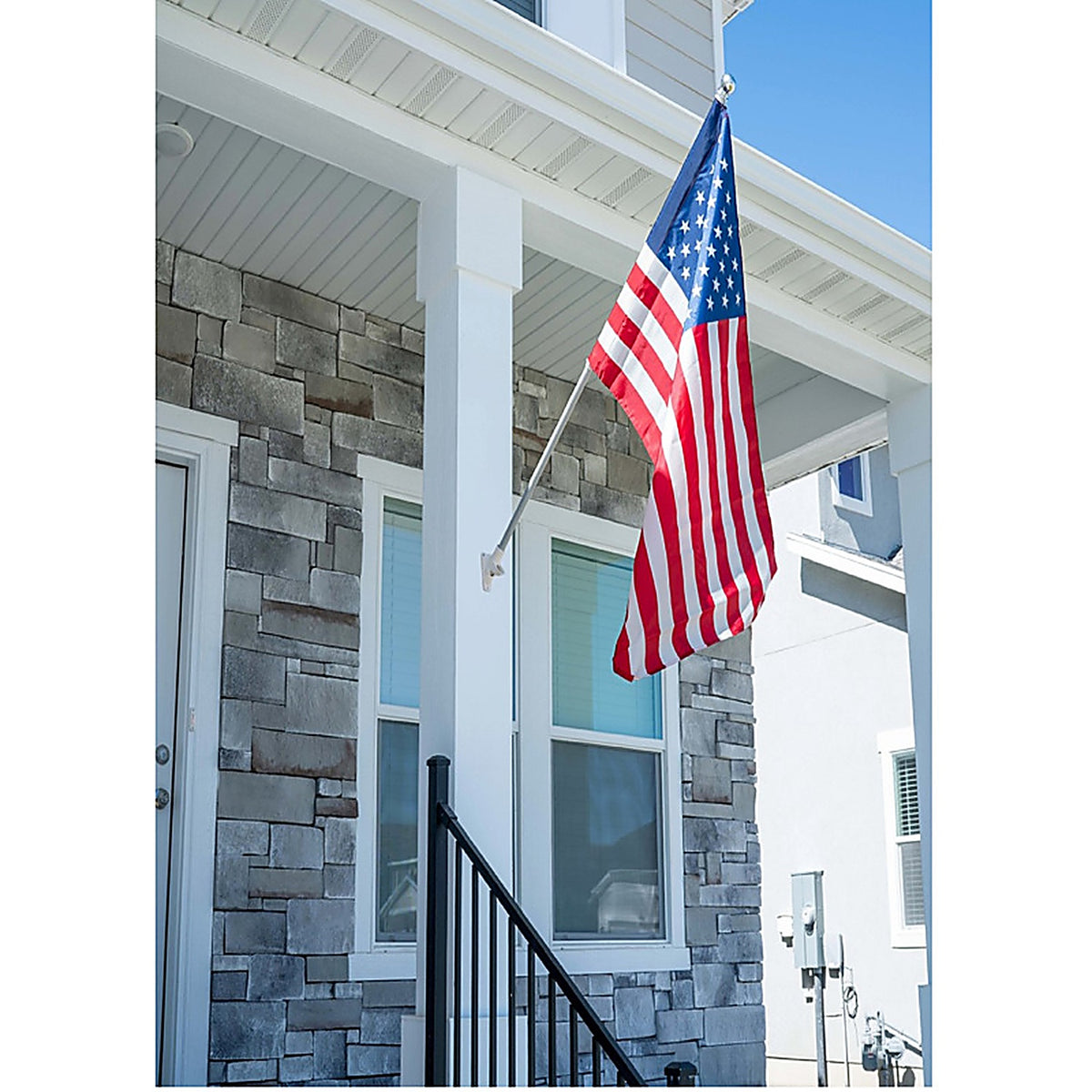 Valley Forge - 60752 - 10 in. L Aluminum Flag Pole Bracket Brushed
