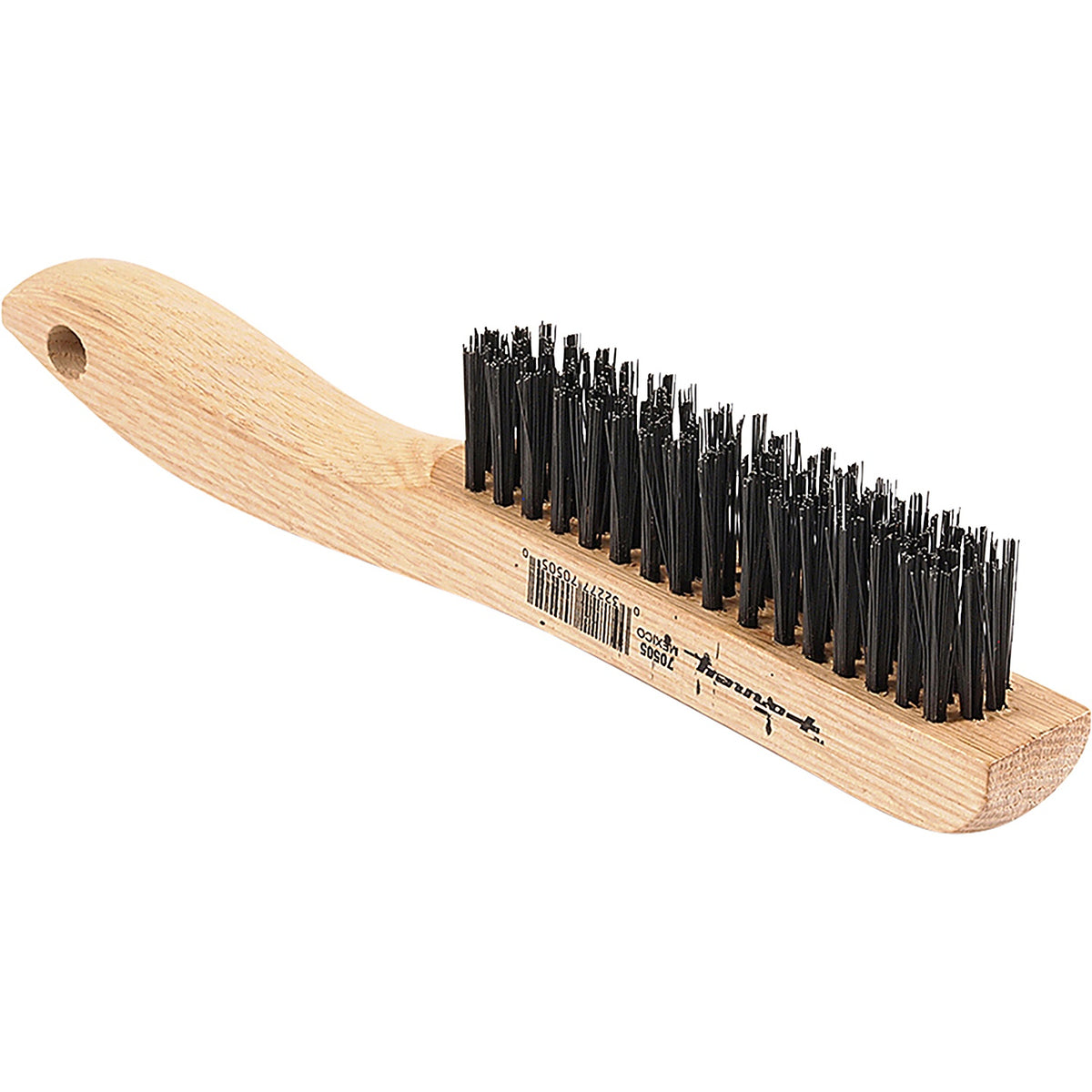 Forney - 70505 - Scratchbrush Wshoe Handle, carbonsteel, 4 X 16Rows