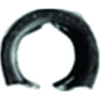 Disco|708PK|1/8in Stud Size 5/32in Hole Size, Black Finish Barrel Nuts