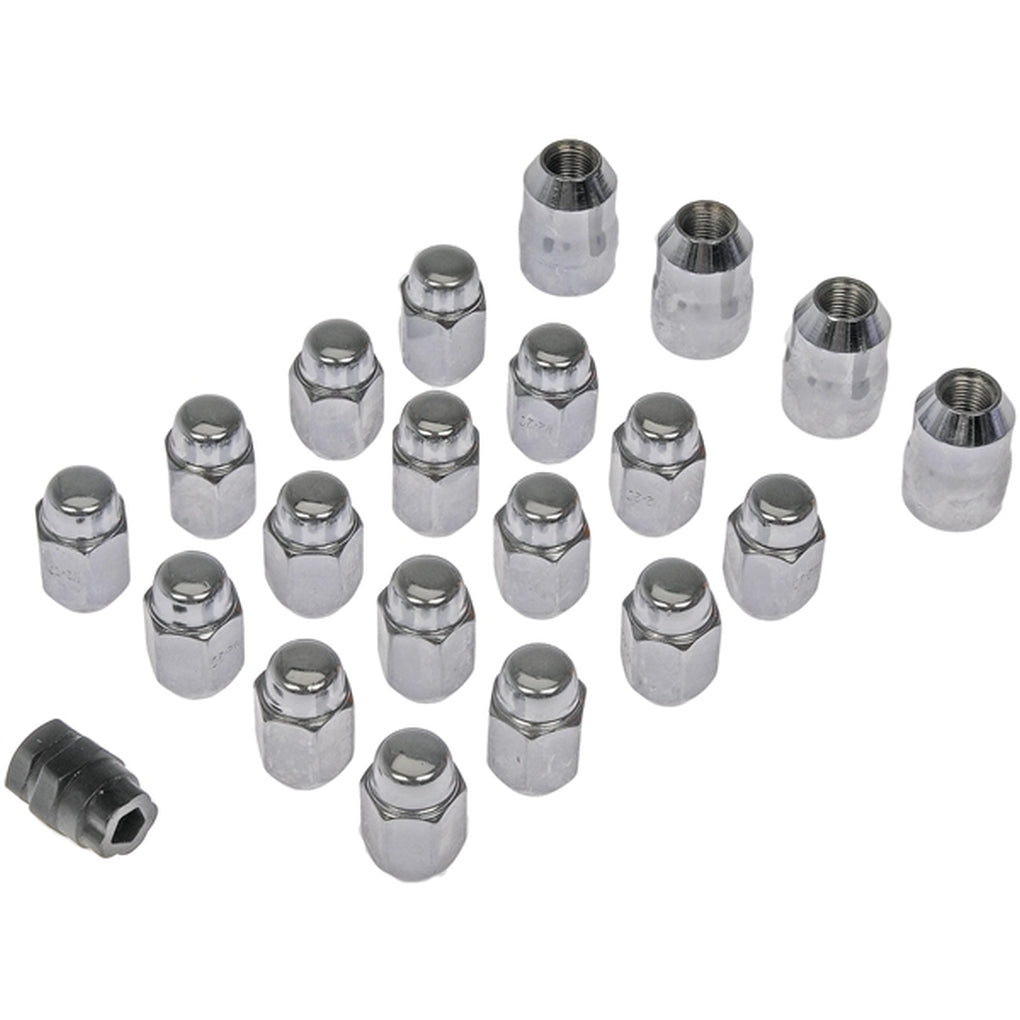 Dorman|711-241|Chrome Acorn 2-Pc 1/2-20