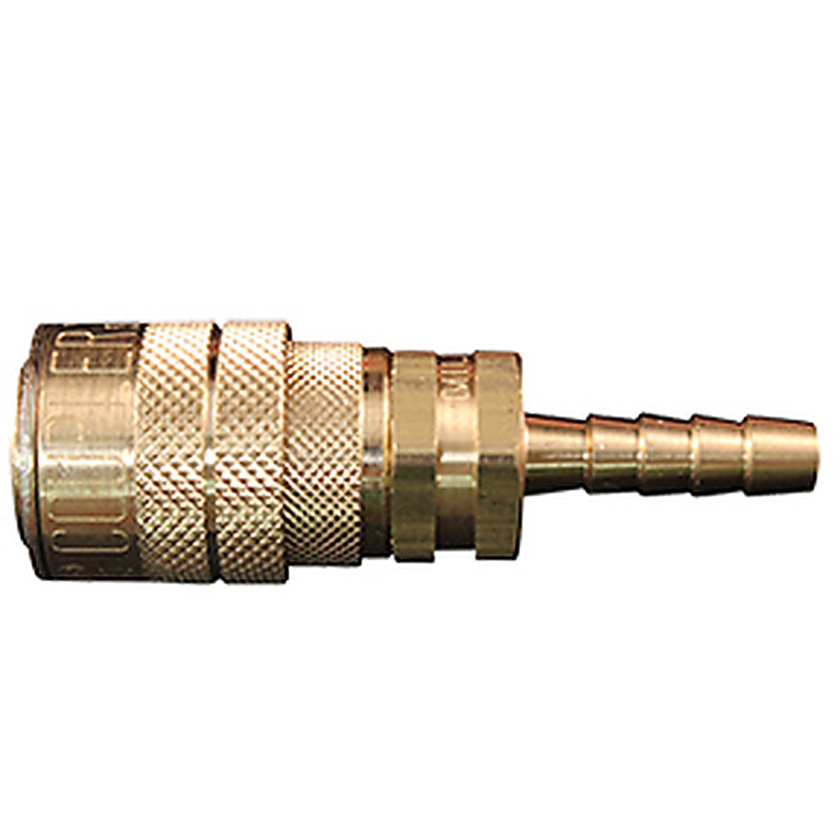 Milton - 717-6 - INMIN Style 3/8IN Hose Barb with Drag Guard, Case Hardened Steel