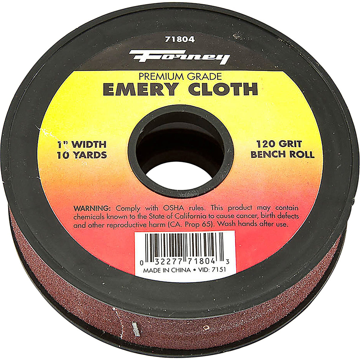 Forney - 71804 - Emery Cloth Bench Roll, 120 Grit