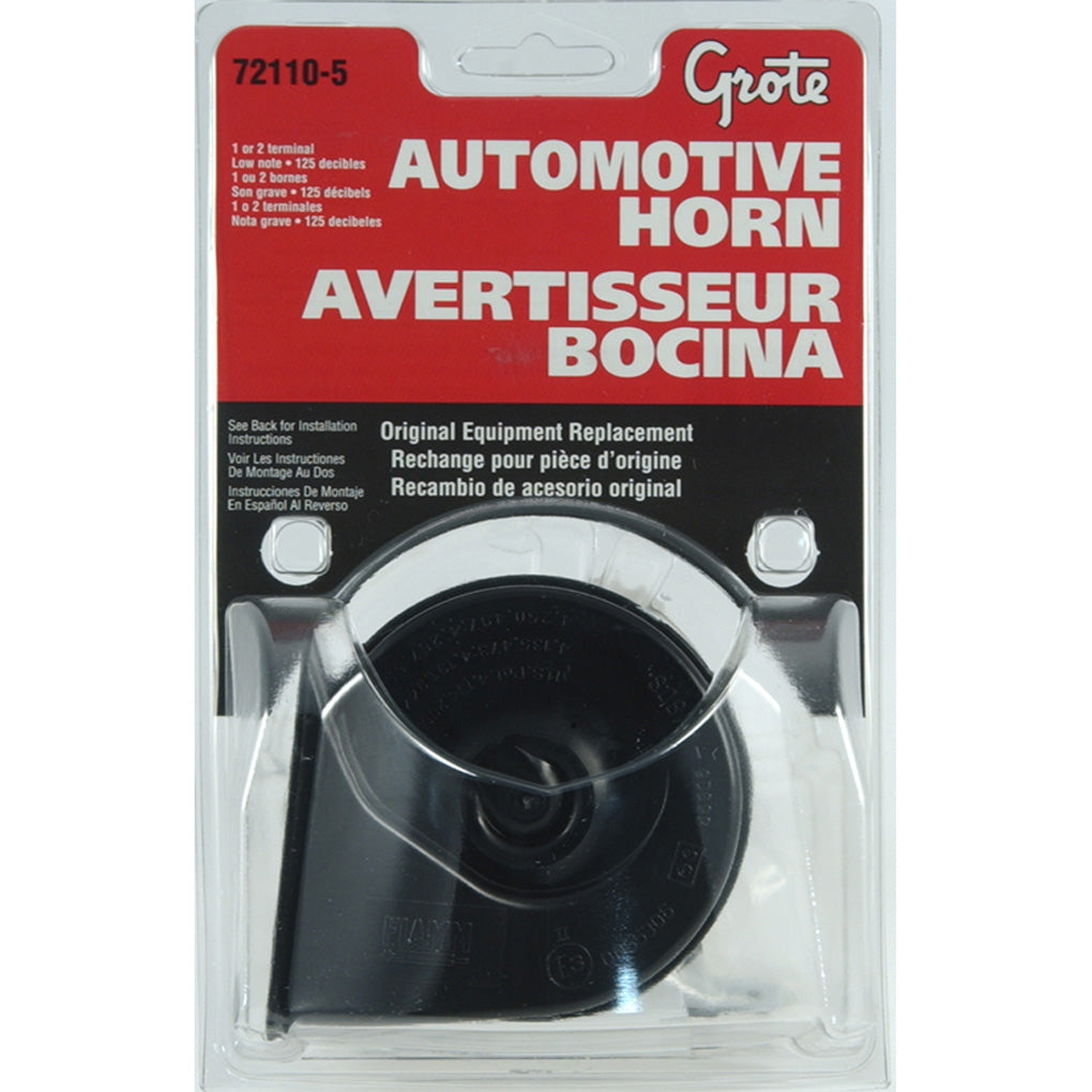 Grote - 72110-5 - Automotive Horn, Electric, Domestic, Low