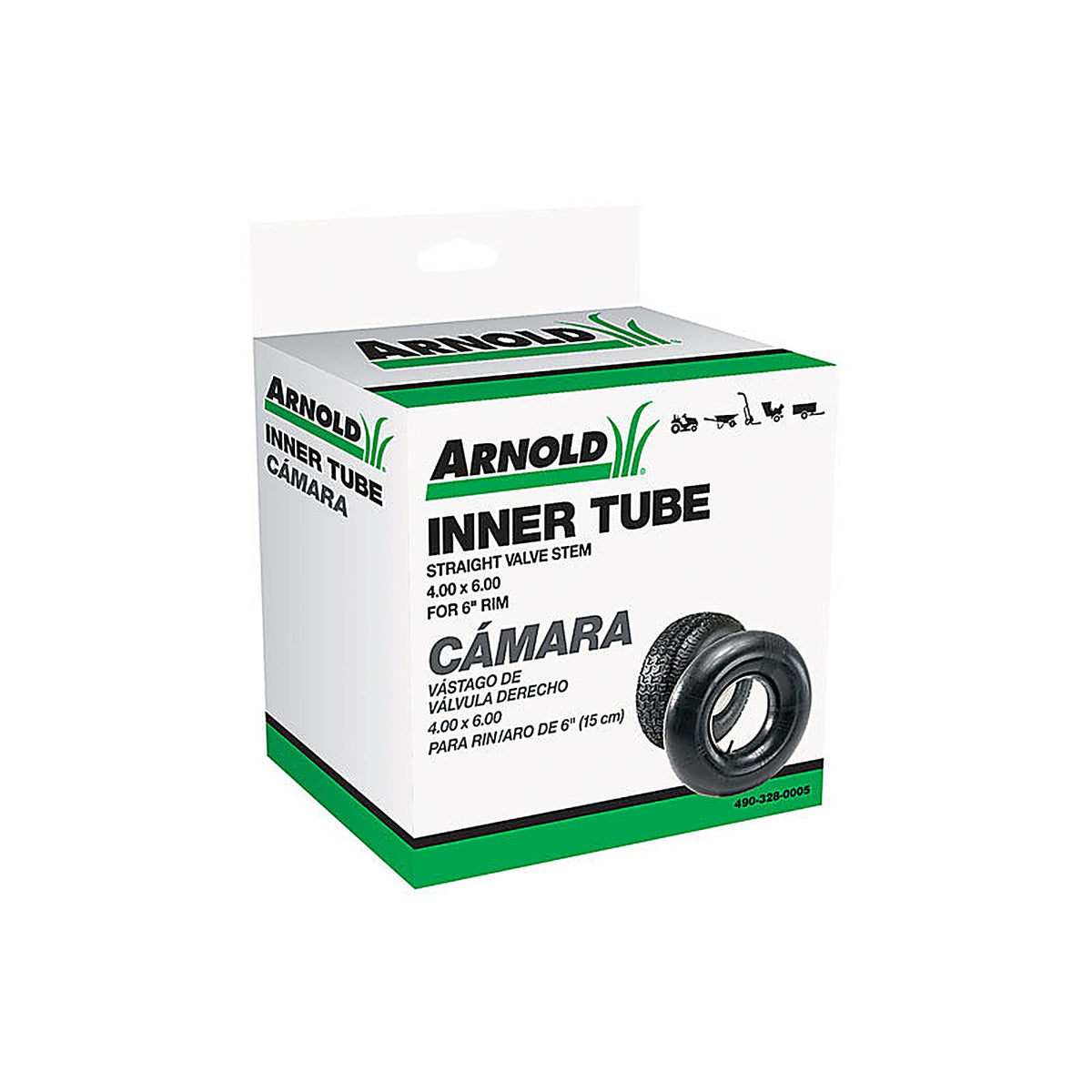 Arnold - 490-328-0005 - 6 in. Dia. x 6 in. Dia. Inner Tube Rubber