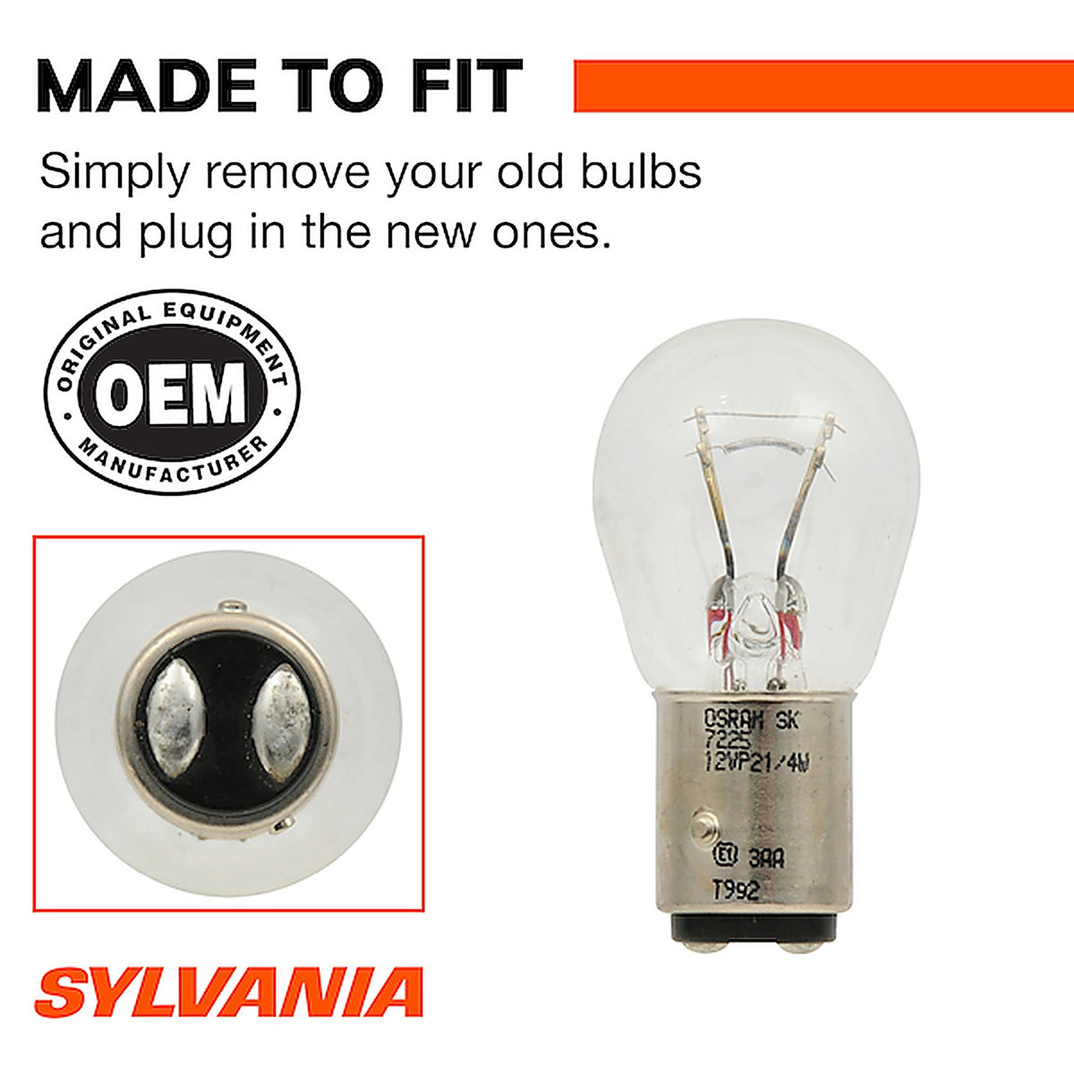 Sylvania - 7225LLBP2 - 7225 Long Life Mini Bulb, 2 Pack