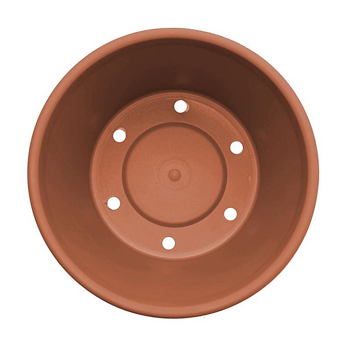 Bloem - 50014C - Terra 12.5 in. H x 14 in. Dia. Resin Traditional Planter Terracotta