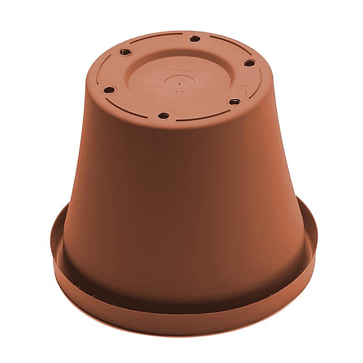 Bloem - 50014C - Terra 12.5 in. H x 14 in. Dia. Resin Traditional Planter Terracotta