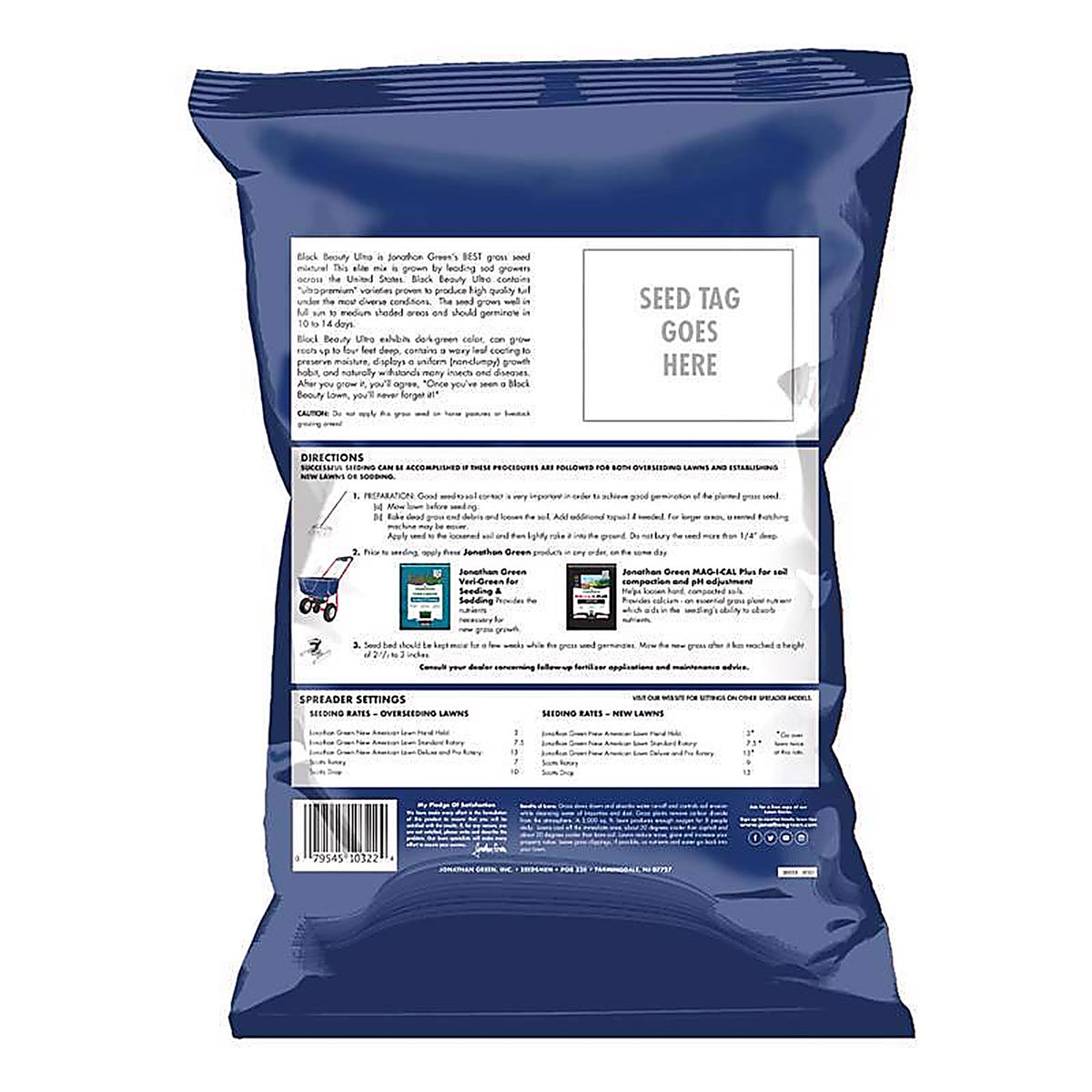 Jonathan Green - 10323 - Black Beauty Ultra All Grasses Sun or Shade Grass Seed 25 lb