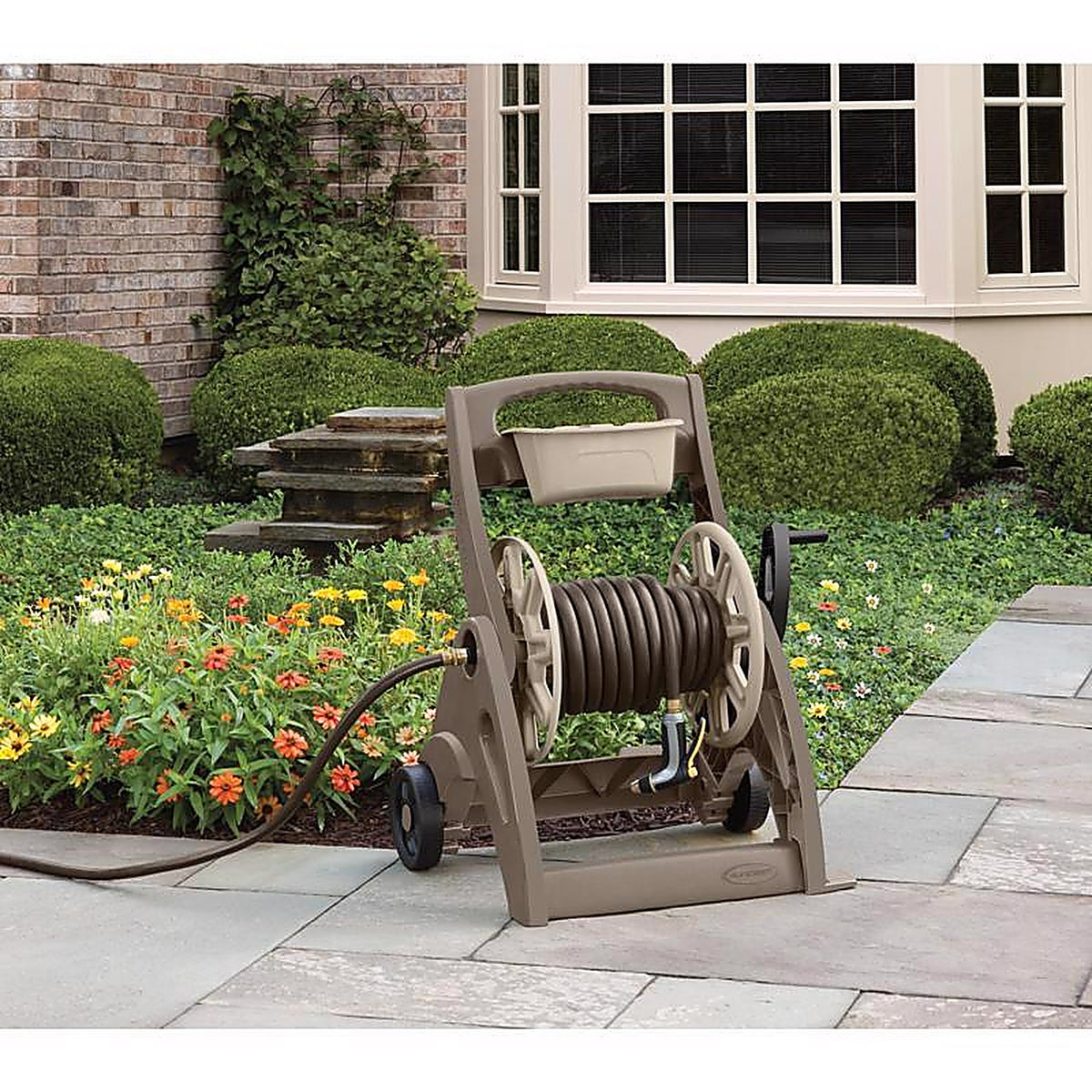 Suncast - SFB212M - Smart Tube 225 ft. Taupe Retractable Wheeled Hose Reel Cart
