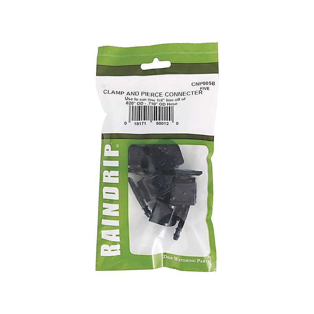 Raindrip - CNP05B - Drip Irrigation Self-Piercing Clamp - 5/Pack