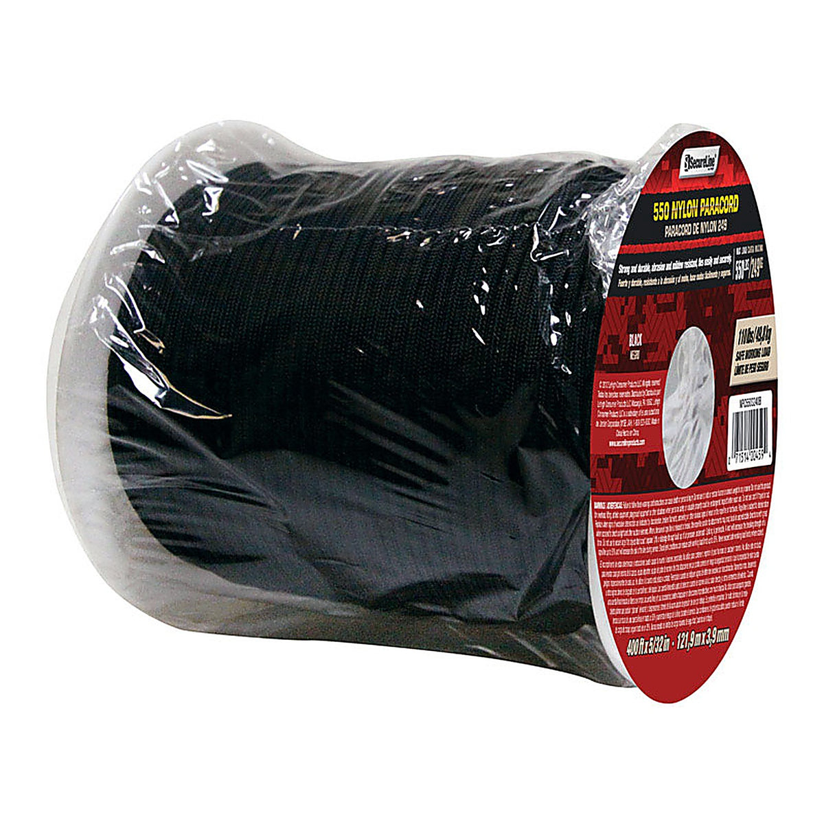 Koch - 5540044 - 5/32 in. D X 400 ft. L Black Braided Nylon Paracord