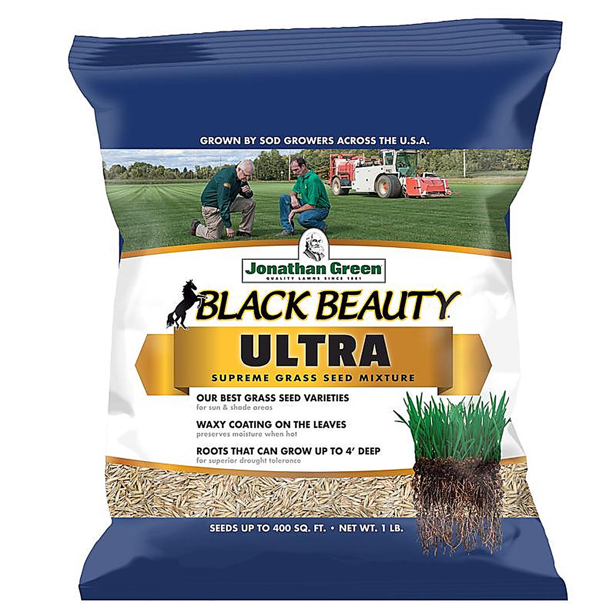 Jonathan Green - 10320 - Black Beauty Ultra All Grasses Sun or Shade Grass Seed 1 lb