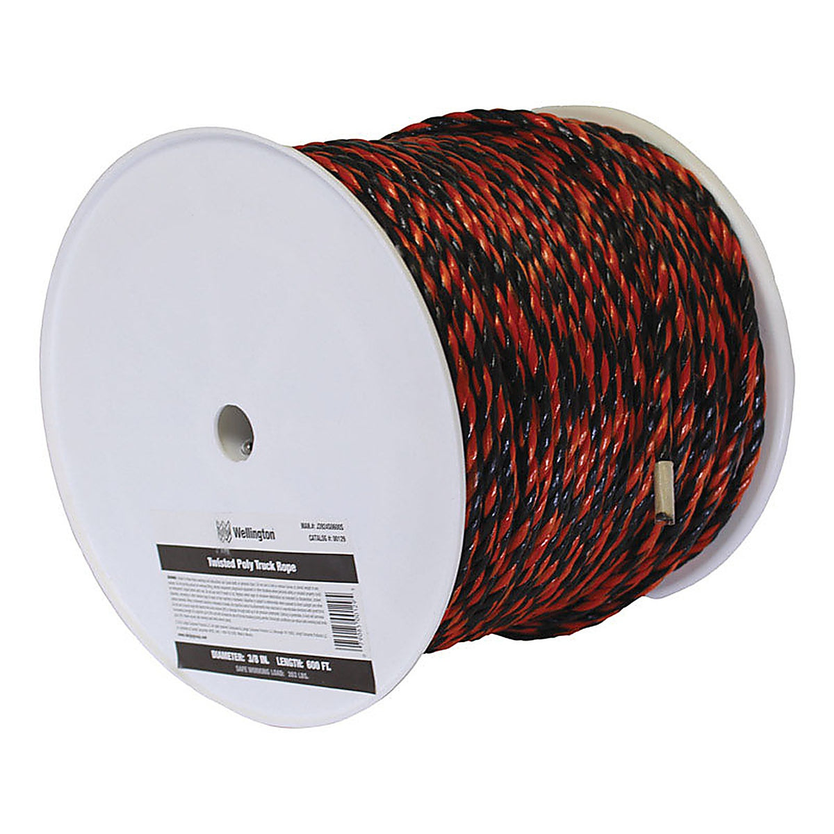 Koch - 5031245 - 3/8 in. D X 400 ft. L Black/Orange Twisted Poly Truck Rope