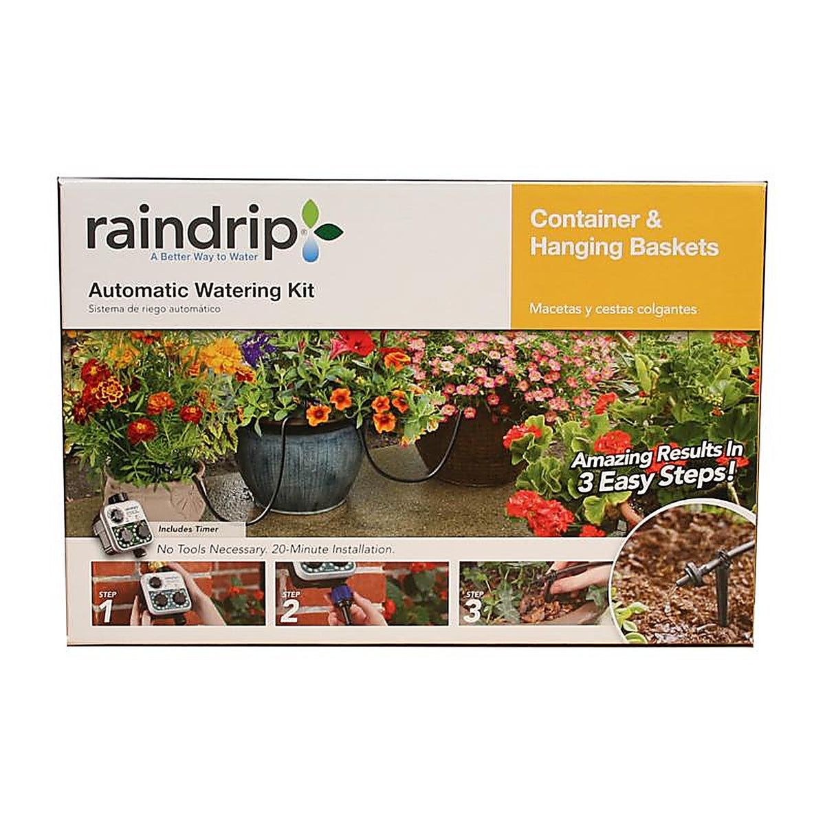 Raindrip - R560DP - Drip Irrigation Plant Watering Kit