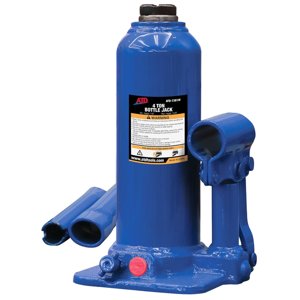 ATD - 7381W - 4 Ton Heavy-Duty Hydraulic Side Pump Bottle Jack