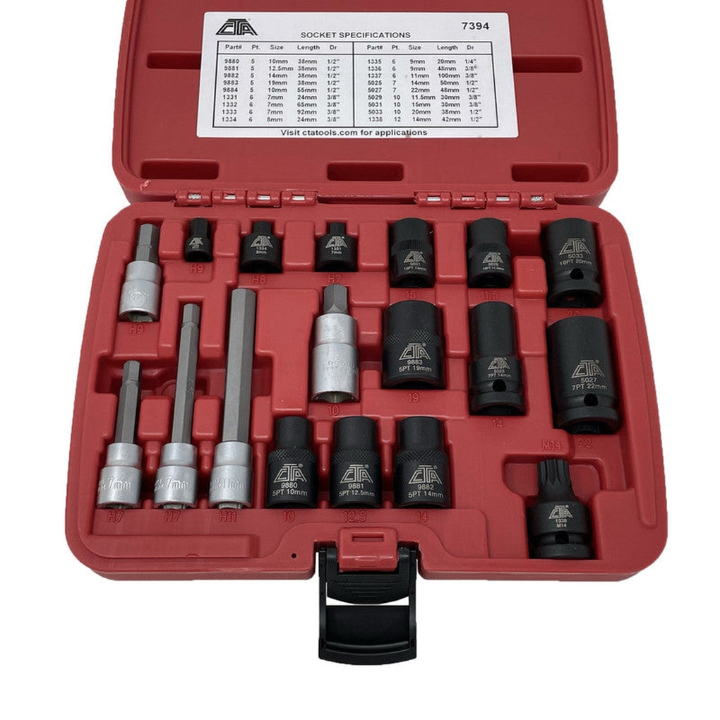 CTA - 7394 - 18 Pc. Brake Caliper Socket Set