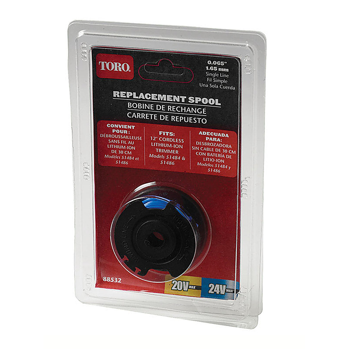 Toro - 88532 - .065 in. Dia. x 12 ft. L Replacement Line Trimmer Spool