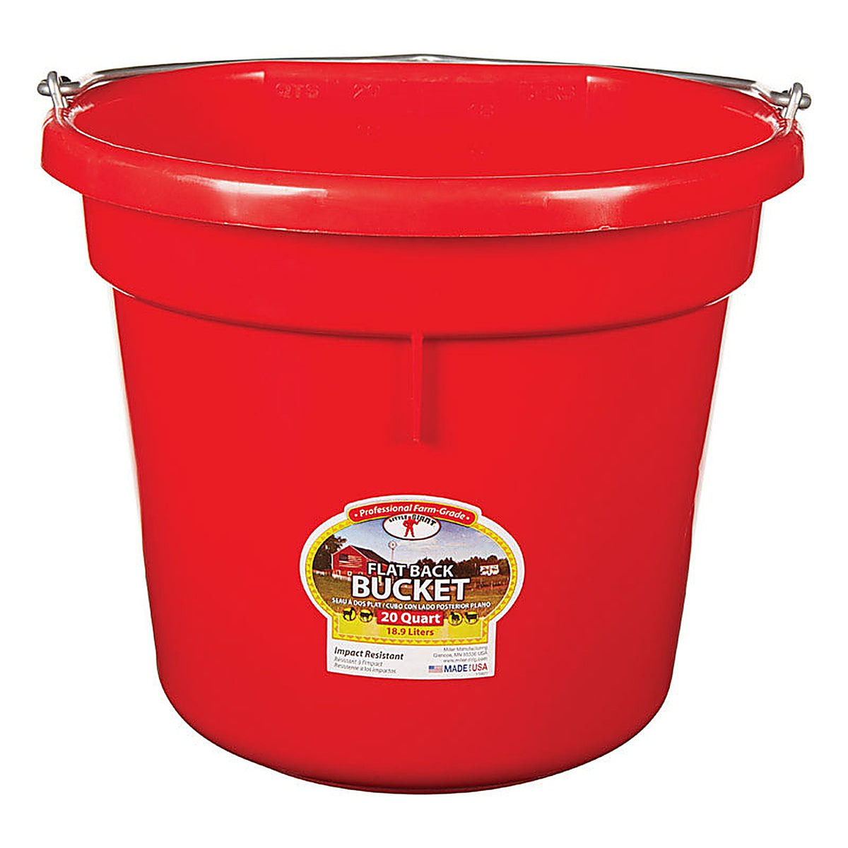 Little Giant - P20FBRED6 - 20 qt. Bucket Red