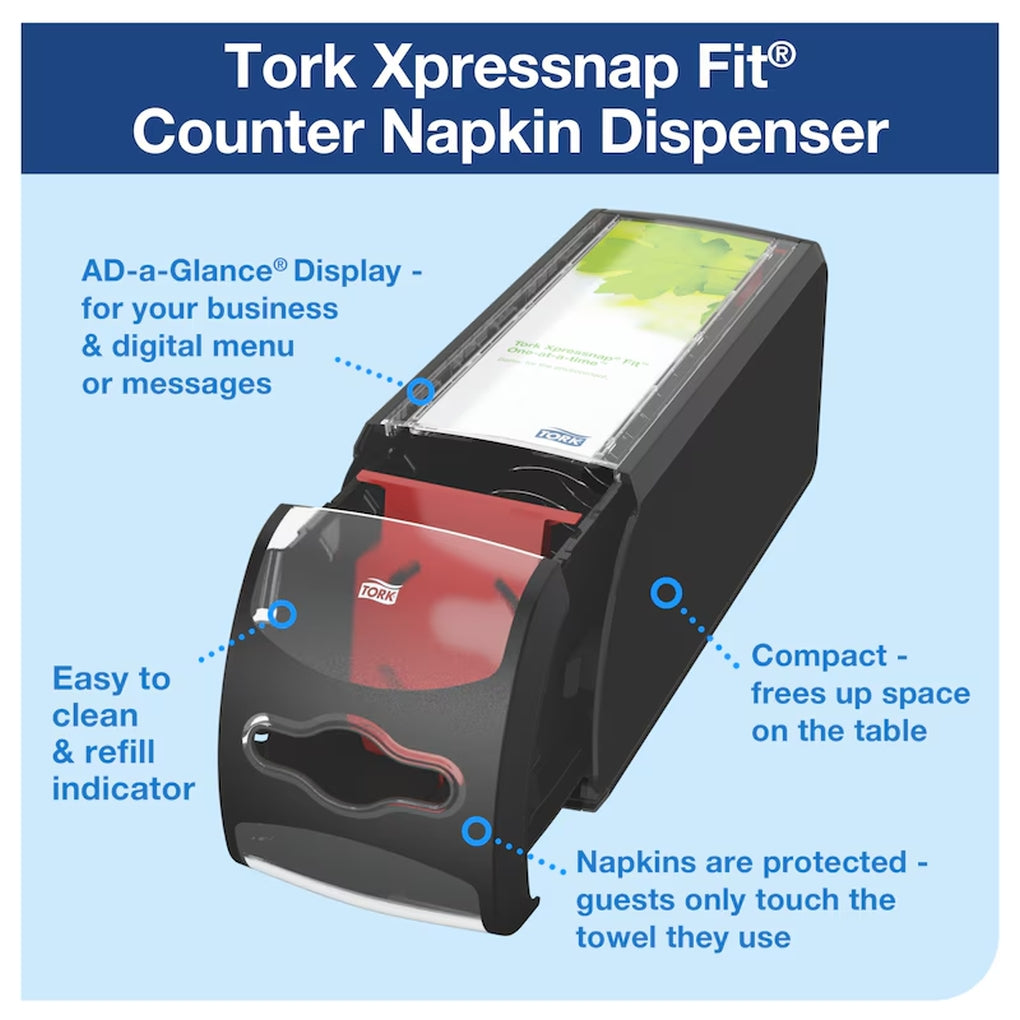 Tork - 7432000 - Xpressnap Fit Countertop Napkin Dispenser