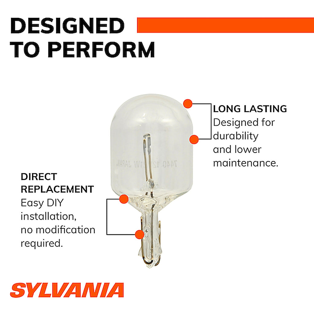 Sylvania - 7440LLBP2 - 7440 Long Life Mini Bulb, 2 Pack