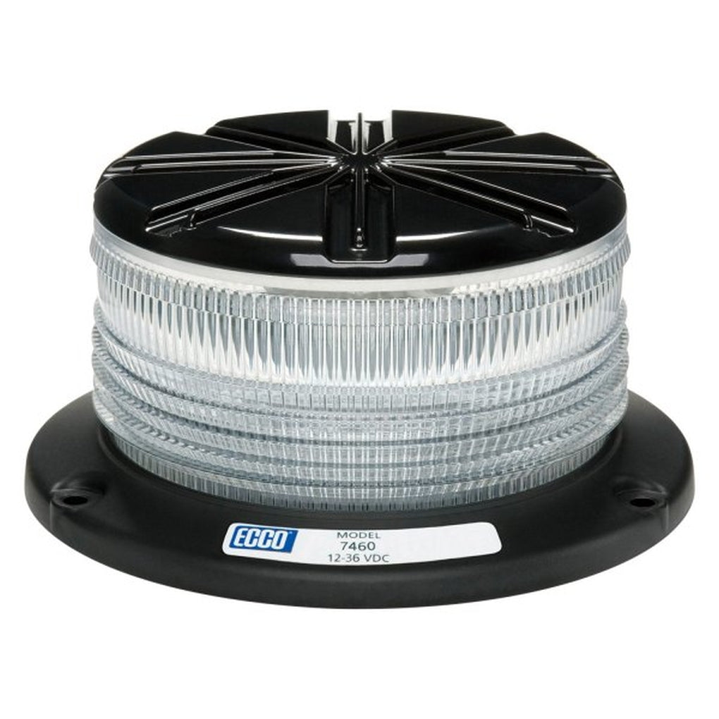 ECCO - 7460CA - LED Beacon - Profile, 12-36VDC, Clear Lens, Amber Illumination