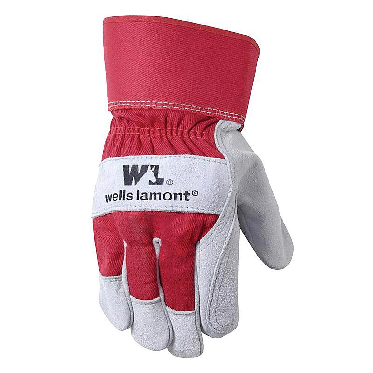 Wells Lamont - 4050XL - Universal Cowhide Leather Work Gloves Red XL 1 each